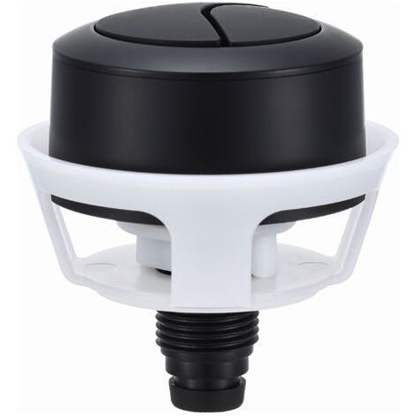 Replacement Flush Button, Black Round Push Button, Dual Button Flush System (1/5)