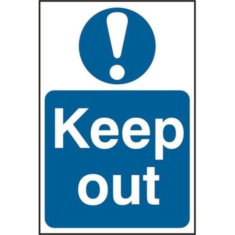 "Keep Out Sign - Self-Adhesive PVC Signage, 200 x 300mm (Scan 0255)" (1/2)