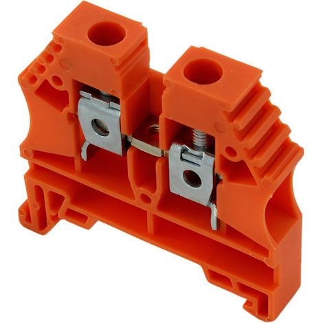 Borne de jonction à vis 6mm² - pas 8mm - orange - IMO (1/2)