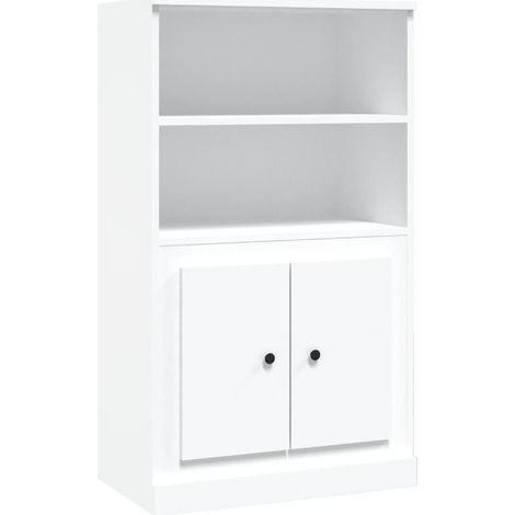 Credenza buffet cassettiera mobile contenitore organizer cucina soggiorno soggiorno alto 60 x 35,5 x 103,5 cm derivati del legno bianco 020032467