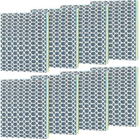 Filter Wadding, 10 x 10 x 2 cm, Biochemical Filter Mat with Honeycomb Structure, Multi-Layer Design with High Permeability for Pond Filter (1/5)
