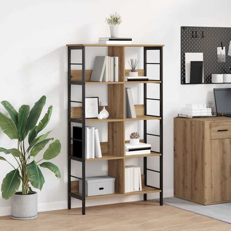 Bücherregal Artisan-Eiche 82 x 32 x 144,5 cm Holzwerkstoff