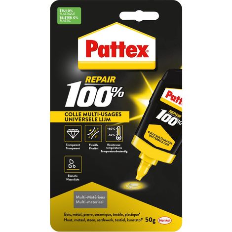 Colle Multi-usages, colle forte transparente pour tous types de travaux à l’intérieur et l’extérieur, colle liquide multi-matériaux, flacon 50 g (1/5)