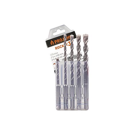 Projahn Set di punte per martelli perforatori ROCKET 3 SDS-plus (1/3)