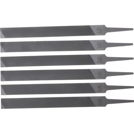 Jardiaffaires – Jeu de 6 limes plates pour rabot de chaîne de tronçonneuse – Longueur 150mm – Largeur 16mm – Pour bois dur et teck (1/3)