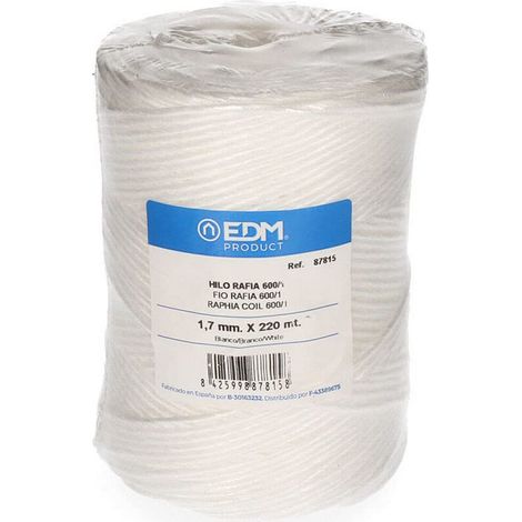 Filato di rafia per elettroerosione 600/1 bobina 400 g/220 m Bianco (1/2)
