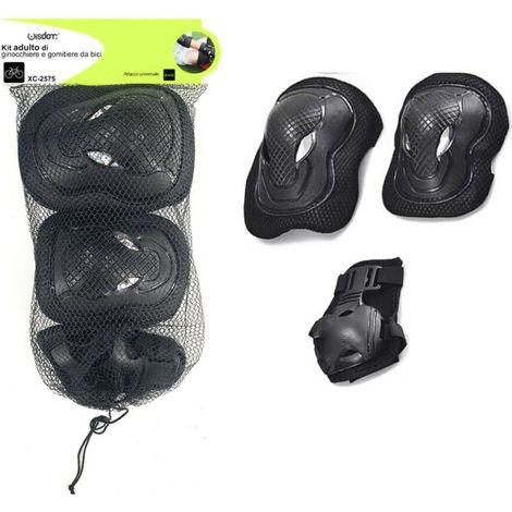KIT 2 GINOCCHIERE 2 GOMITIERE PROTEZIONE GINOCCHIA SPORT BICI BAMBINO WI