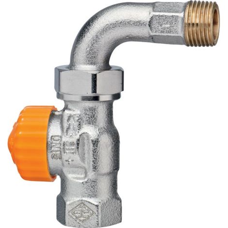 HEIMEIER Thermostat-Ventilunterteil Eclipse, Durchg. mit Bogenverschr., DN15, 3944-02.000 (1/3)