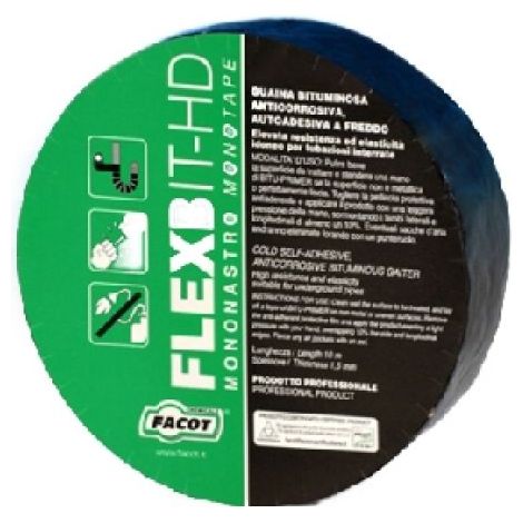 NASTRO AUTOADESIVO ELASTOMERO-BITUME FLEXBIT-HD H. 100 mm x 10 m