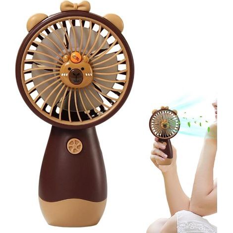 Refroidisseur portable, générateur de brise personnel, mini unité de circulation d'air, gadget à thème Capbara, alimentation de charge USB pour les voyages d'été, campes (1/5)