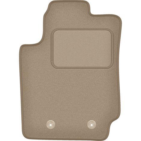 Alfombrilla de terciopelo para el conductor para: Ford Ranger MK5 FL pickup (2015-2022) beige