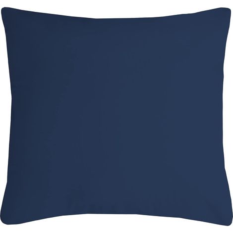 Coussin polyester uni 40 x 40 cm Pop color petrole