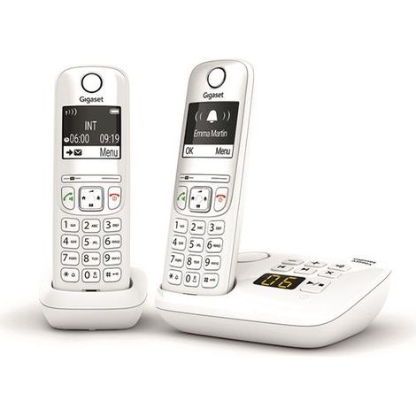Sans fil - Répondeur 20 min. - Ecran rétroéclairé blanc 2'' - Mains-libres son HSP- 100 contacts - +