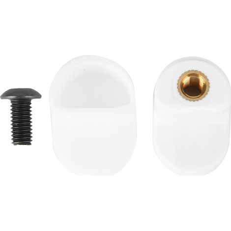 Support robuste en crochet pour garde-boue arrière + manchon en gel de silice blanc pour trottinette électrique Xiaomi M365 (1/5)