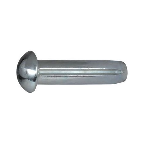Clou cannelé à tête demie ronde Inox A2 3X8