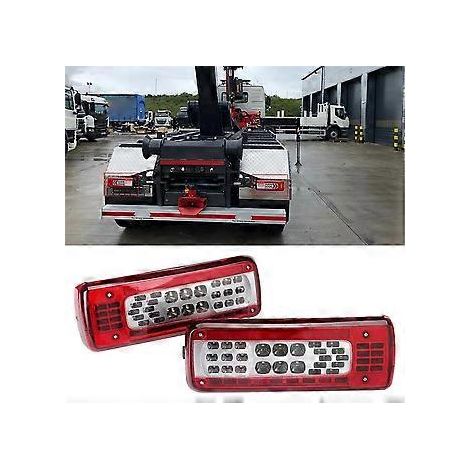 Rechte hintere Bremsleuchte 24V LED-Rücklicht mit Summer 82483073 für LKW-Serie FM450 FM460 FMX500