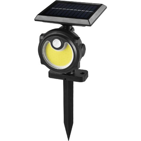 Apliques solares de pared 56COB con sensor de presencia, 3 modos, grado de protección IP65 (resistentes al agua) (con estaca para suelo) (1/5)