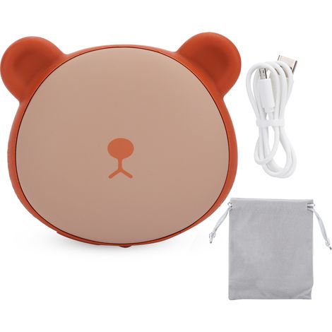 Ventilateur de bureau portable léger avec veilleuse, 5 vitesses réglables, ventilateur personnel écoénergétique facile à utiliser, blanc (1/5)