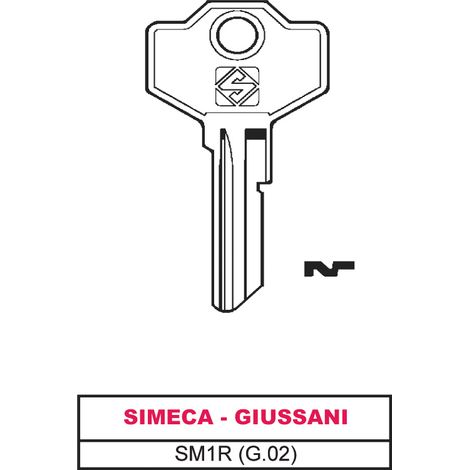 Silca CHIAVE ASC SM1R (G.VAC 0) SIMECA - GIUSSANI 20.00 pz
