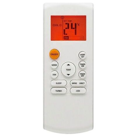 Télécommande universelle pour climatiseurs Midea, Rient, Kaysun - Compatible avec les modèles RG57B1/BGE (1/4)