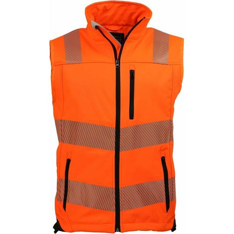 Warnweste, Gr. XL orange/schwarz Gr. XL