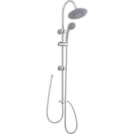 Colonne de douche et bain, sans robinetterie, NEREA, chromé (1/3)