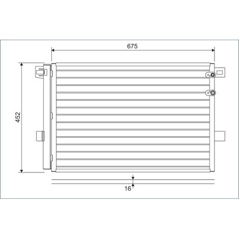 Condenseur, climatisation Valeo 814054 VW 2H0820411 2H0820411A 2H0820411B