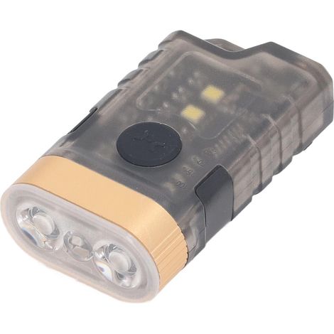 Mini-LED-Taschenlampe, 1500 Lumen, starker Magnetfuß, IPX5 wasserdicht, 500-mAh-Akku, mit 365-nm-UV-Lampe, Schlüsselanhänger-Taschenlampe für Warnhinweise im Freien (1/5)