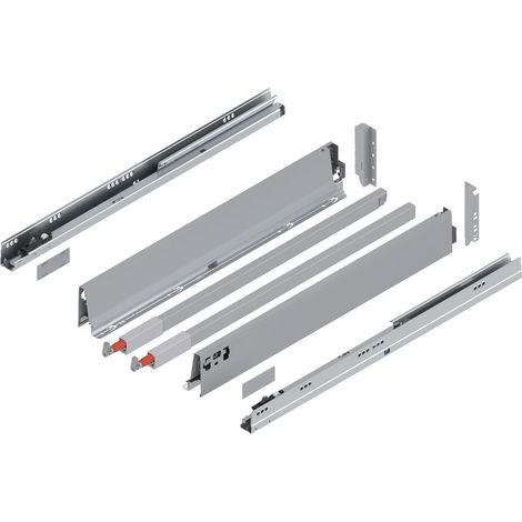 Blum Tandembox antaro C-Reling Schubladenschienen-Set  1 Paar, 30kg  600mm  Vollauszug Blumotion, grau