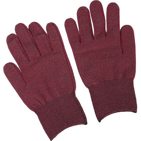 Gants conducteurs professionnels en fibre d'argent, gants de travail antistatiques, accessoires (bordeaux) (1/5)
