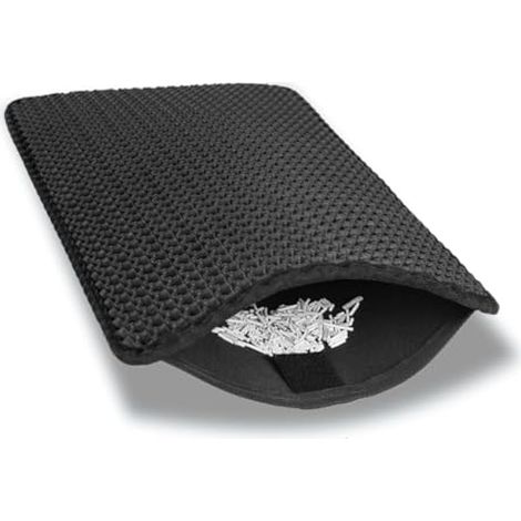Tapis pour litière chat, 45 x 30 cm, antidérapant, double couche nid d'abeille, imperméable, facile à nettoyer, EVA lavable (1/5)
