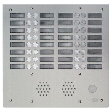 Plaque a.v alu 6mm 4r 32bp URMET 7774/32