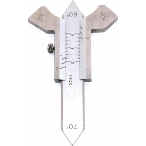 royaluxe -Jauge Réglable de Soudure Rainure Calibre Inspection en Acier Inoxydable 0-20mm,1 pcs Outils de soudage (1/5)
