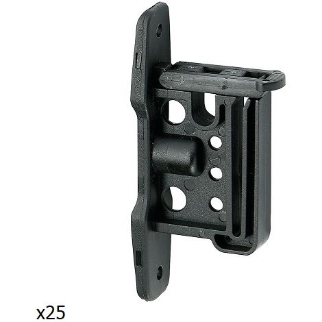 Inprovet Drahtisolator / Schraubenband, 40 mm, Holzpfosten, 25 Isolatorenbeutel