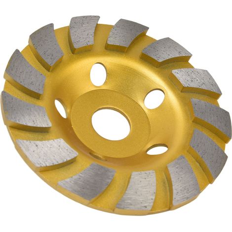 Disque diamant 125mm turbo pour béton, meuleuse d'angle coupe rapide pierre et matériaux de construction.