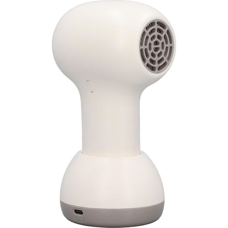 Sèche-cheveux pour Enfants, Sèche-cheveux sans Fil pour bébé avec Batterie Rechargeable et Chaleur Douce, Faible Bruit 60 DB, Souffleur Portable pour les Voyages des (Blanc laiteux et marron) (1/5)