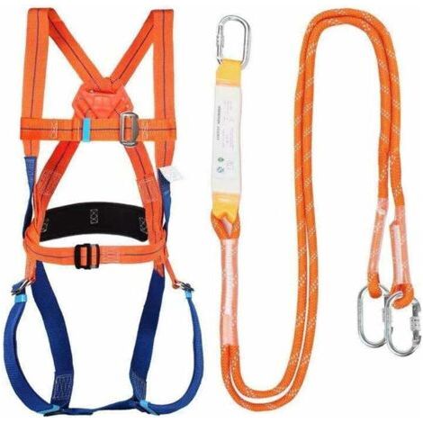 Kit Harnais De Sécurité Antichute, Harnais De Sécurité Antichute, Protection Antichute De Travail Haute Altitude, Kit Protection Anti Chute, pour Escalade, Travail en Hauteur Etc (1/5)