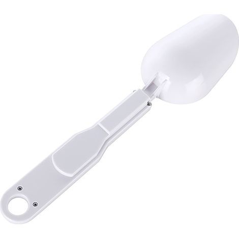 Cuillère doseuse électronique de 500 g pour ingrédients alimentaires, balance en grammes, blanche (1/5)