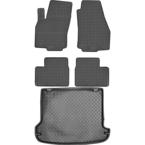 Juego de alfombrillas de goma para coche y maletero para Opel Astra II G Kombi (1998-2009).