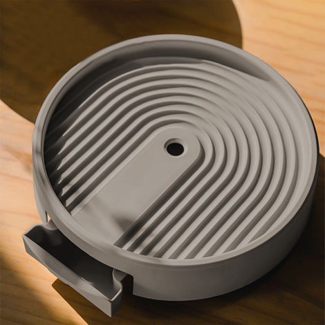 Vassoio portavaso robusto con ruote, base girevole a 360° con fori di drenaggio, base rotonda universale, adatto per piante in vaso da interno ed esterno - marrone