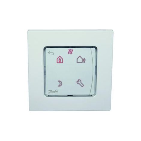 Danfoss 088u1020 - Termostato ambiente da incasso, colore white