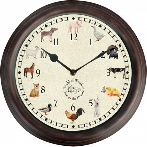 Horloge musicale - Animaux de la ferme - D 30 cm - Livraison gratuite (1/3)