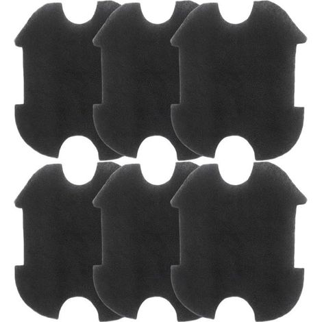 Lot 6 Filtres pour mousse pour robo Nettoyeur A1 pour Haute Densité(Black) pour Haute densité, pour capture débris fins, pour feuilles, cheveux, insectes, compatible modèle A1, lavable (1/5)