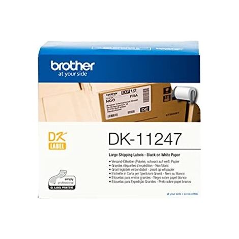Brother DK11247 Rotolo di etichette 103 x 164 mm Carta Bianco 180 pz. A tenuta permanente Etichetta per spedizioni, Eti (1/5)