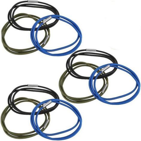 Sangles de poubelle réglables - Lot de 9 - Élastiques de sécurité pour poubelles - Accessoires élastiques multifonctionnels (1/5)