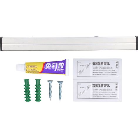 Barre magnétique pour couteaux 1 côté, support mural solide FH1‑300, organisateur de cuisine argenté 300mm (1/5)