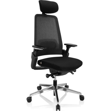 [GEBRAUCHT] B-Ware Hjh Office Bürostuhl Drehstuhl Bracio Stuhl Schreibtischstuhl Stoff Schwarz273