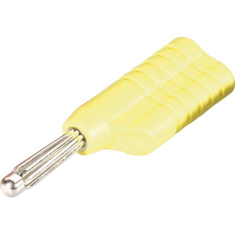 Schnepp S 4041 L ge Büschelstecker Stecker, gerade Stift-Ø: 4 mm Gelb 1 St.