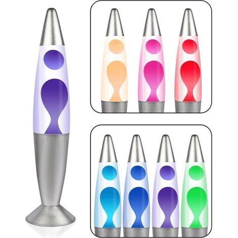 Lampe à lave LED multicolore – Lumière 7 couleurs, design rétro, déco hypnotique pour salon et chambre (1/5)