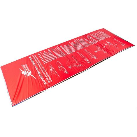 Materassino allenamento fitness con esercizi suggeriti - lunghezza 180cm e larghezza 68cm